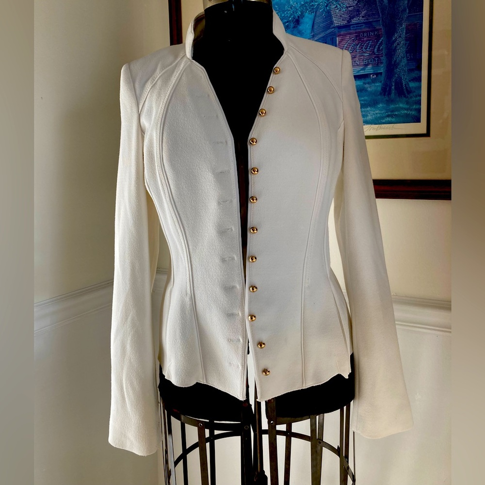 White House black market fitted jacket